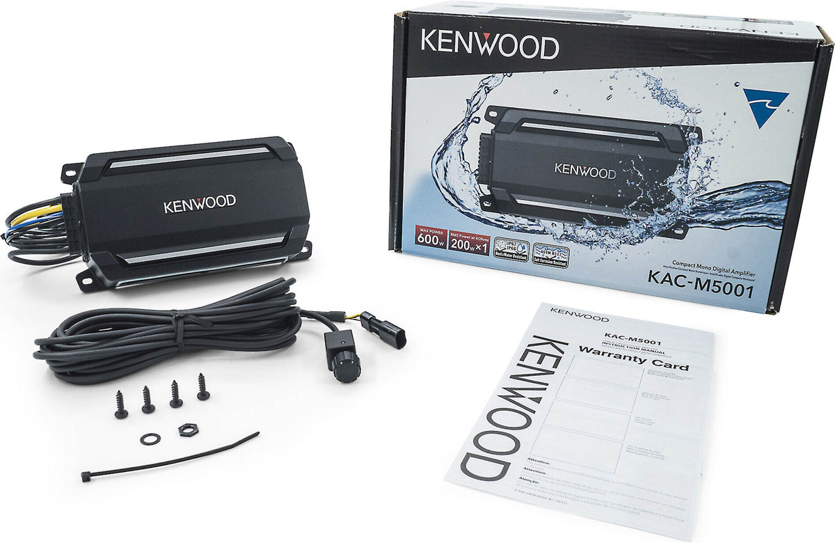 Kenwood KAC-M5001 Compact mono marine subwoofer amplifier