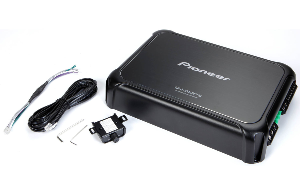 Pioneer GM-DX975 5-channel car amplifier — 75 watts RMS x 4 at 4 ohms + 600 watts RMS x 1 at 2 ohms