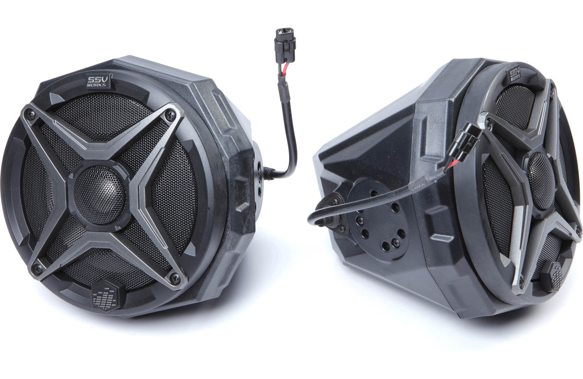 SSV Works F3-2A Audio upgrade kit for the Can Am Spyder F3: contains MRB3 receiver, SSV Works 6-3/4" speakers, and mounting k