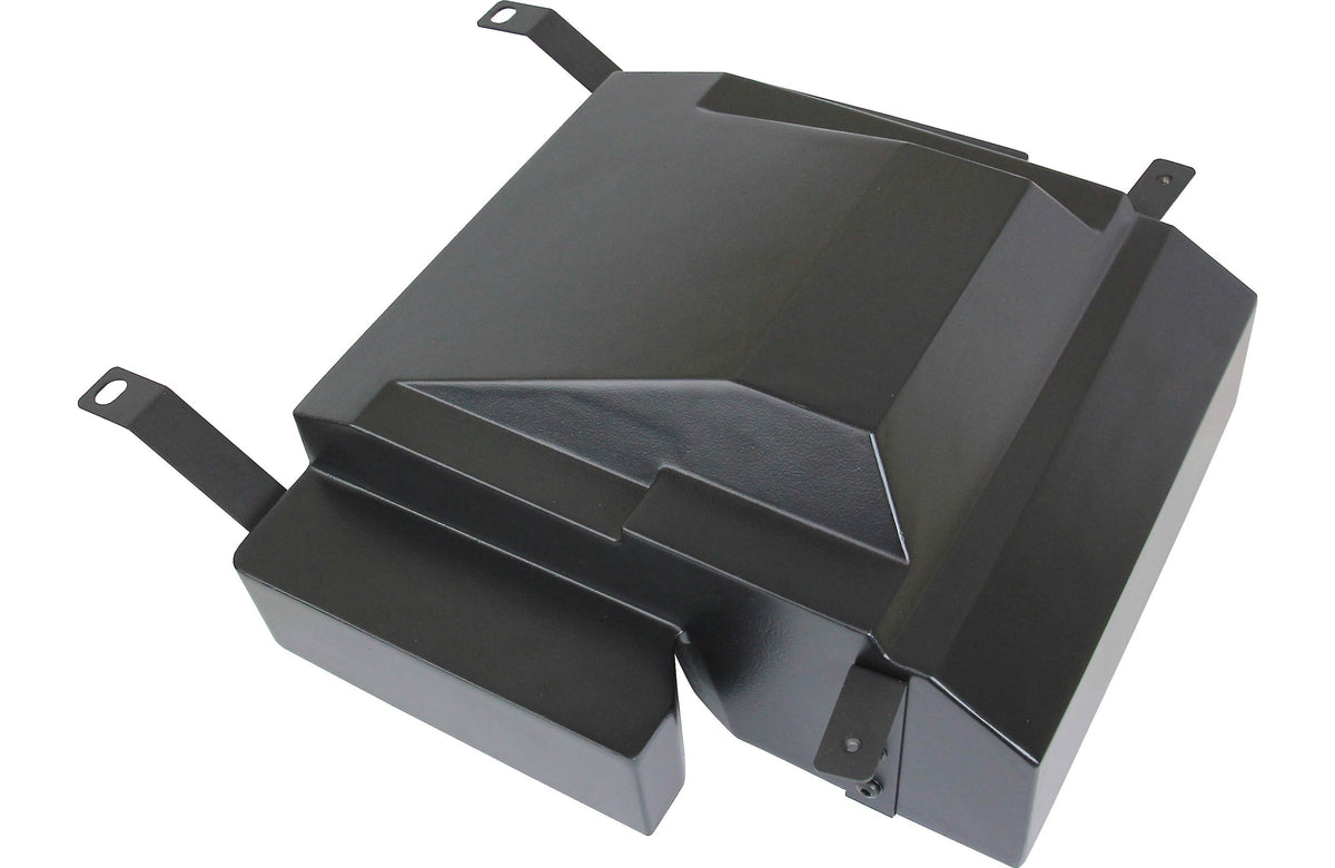 SSV Works 170-X3-US10U Custom-fit unloaded 10" subwoofer enclosure — fits under seats in the Can-Am Maverick X3 (high seats)