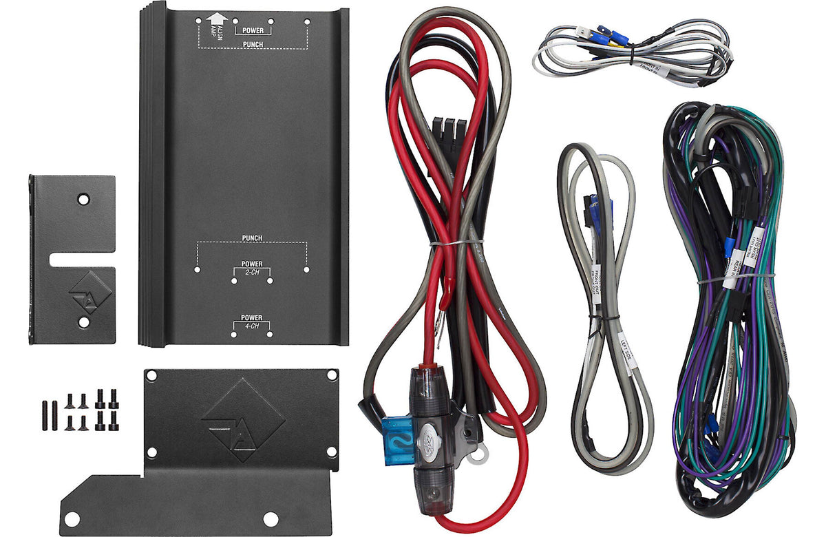 Rockford Fosgate RFK-HD9813 Amp installation kit — install an amplifier in select 1998-2013 Harley-Davidson® motorcycles