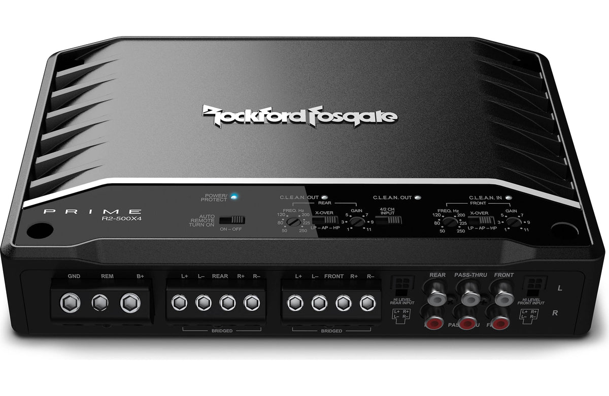 Rockford Fosgate R2-500X4 Prime Series 4-channel car amplifier — 75 watts RMS x 4