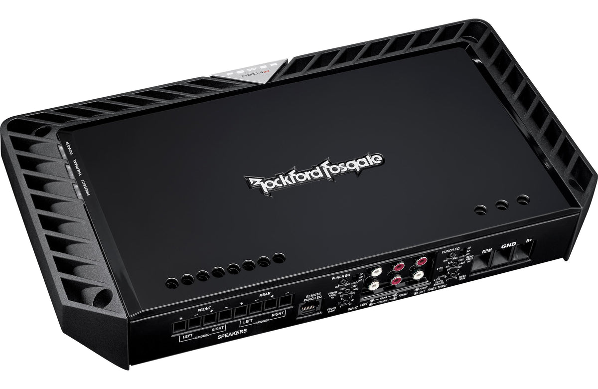 Rockford Fosgate Power T1000-4AD 4-channel car amplifier — 250 watts RMS x 4