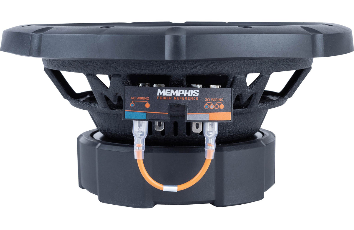 Memphis Audio PRX824 Power Reference Series 8" dual voice coil component subwoofer — selectable 2- or 4-ohm impedance