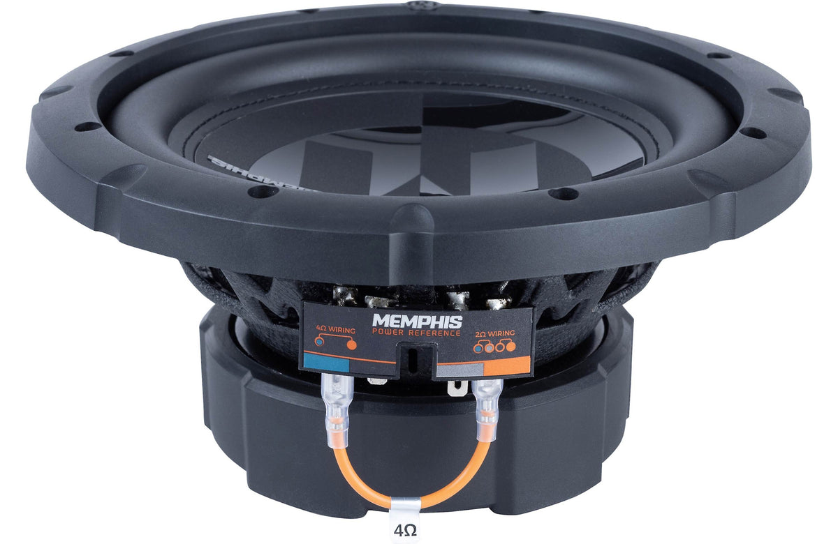 Memphis Audio PRX824 Power Reference Series 8" dual voice coil component subwoofer — selectable 2- or 4-ohm impedance