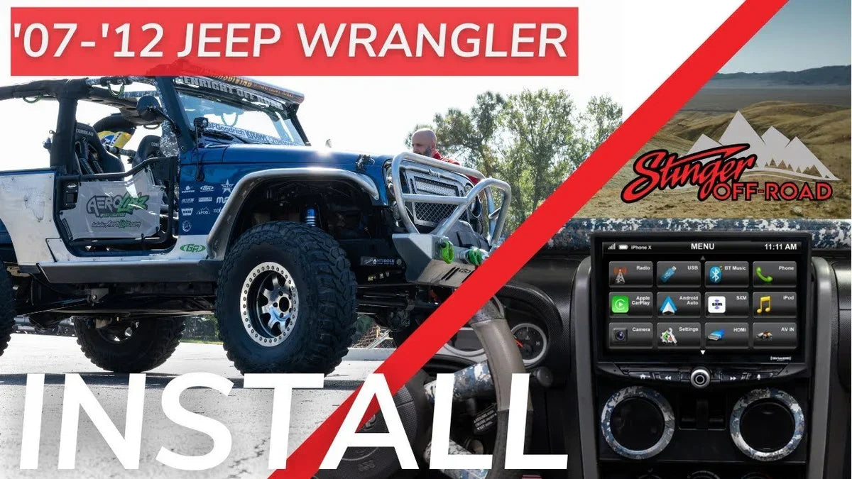 HEIGH10 Jeep Wrangler JK (2007-2010) 10" Radio Kit with Spare Tire Backup Camera
