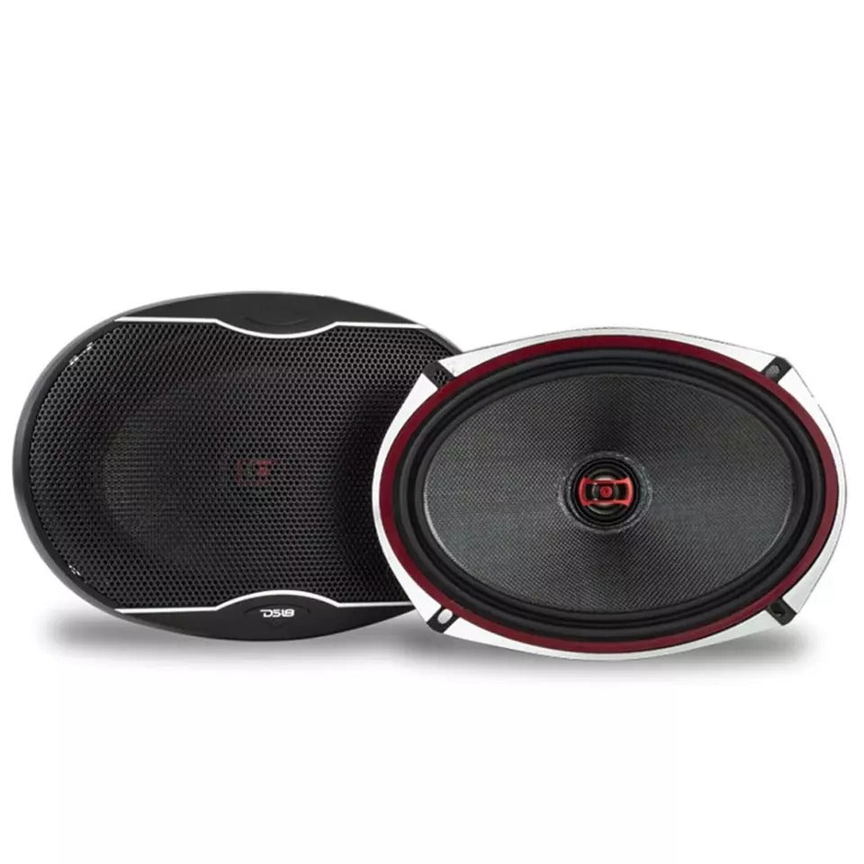 DS18 EXL-SQ6.9 560 W Max 6" x 9" 2-Way 3-Ohm Stereo Car Audio Coaxial Speakers