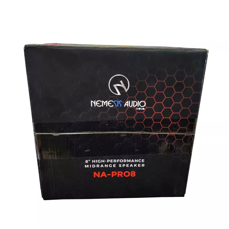 Nemesis Audio NA-PRO8 8" 240W RMS 4-Ohms High-Performance Midrange Speaker
