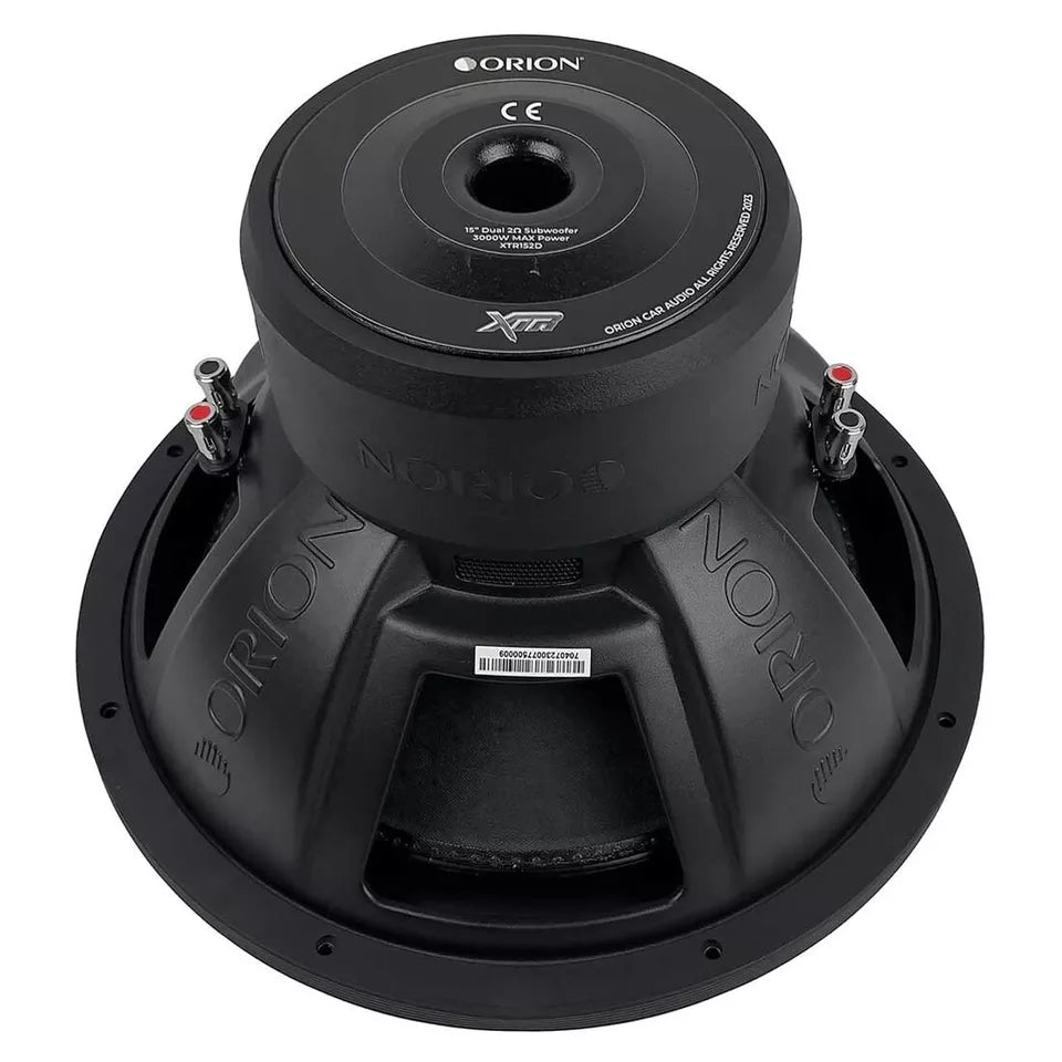Orion XTR152D 15" 3000W Max Dual 2-Ohm Voice Coil DVC Car Audio Subwoofer