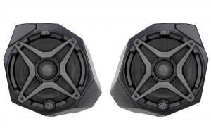 SSV Works 170-X3-F65U Custom-fit unloaded front 6-1/2" speaker pods — designed to fit the upper footwells in Can-Am Maverick X3 and X3 Max
