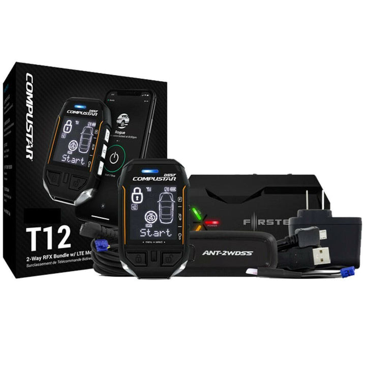 Compustar RFX-2WT12-SS 6-Button 2-Way Waterproof LCD, 3 mile range plus Drone DR-X1