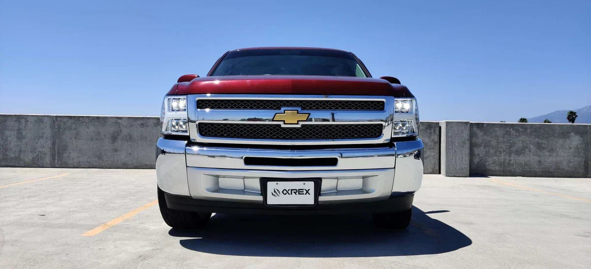 AlphaRex 07-13 Chevrolet Silverado NOVA-Series LED Projector Headlights Chrome