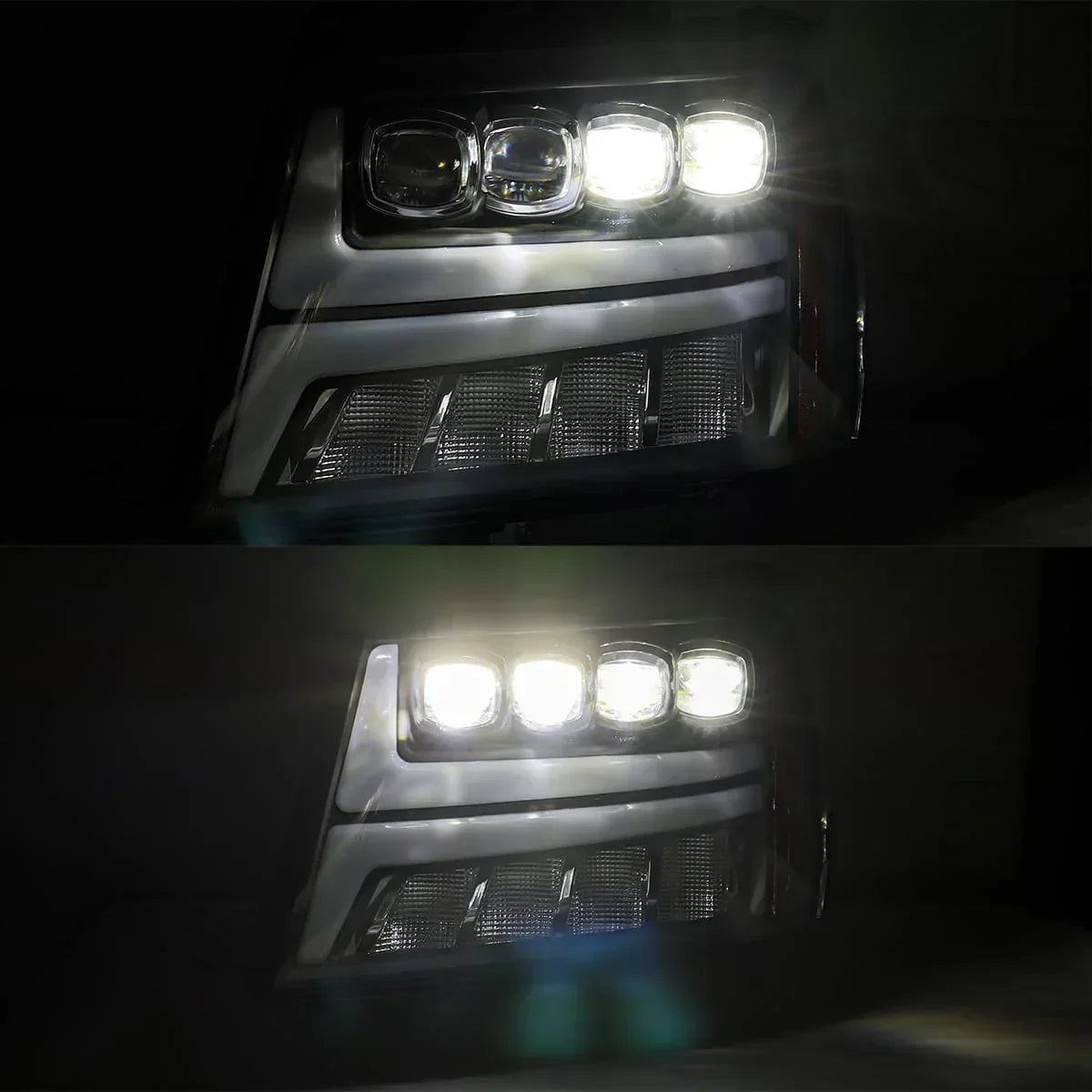 AlphaRex  07-14 Chevrolet Tahoe/Suburban/07-13 Avalanche NOVA-Series LED Projector Headlights Chrome