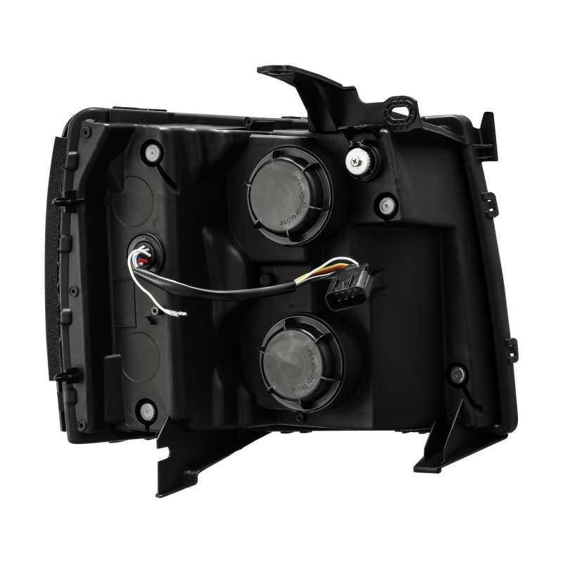 AlphaRex 07-13 Chevrolet Silverado PRO-Series Halogen Projector Headlights Black