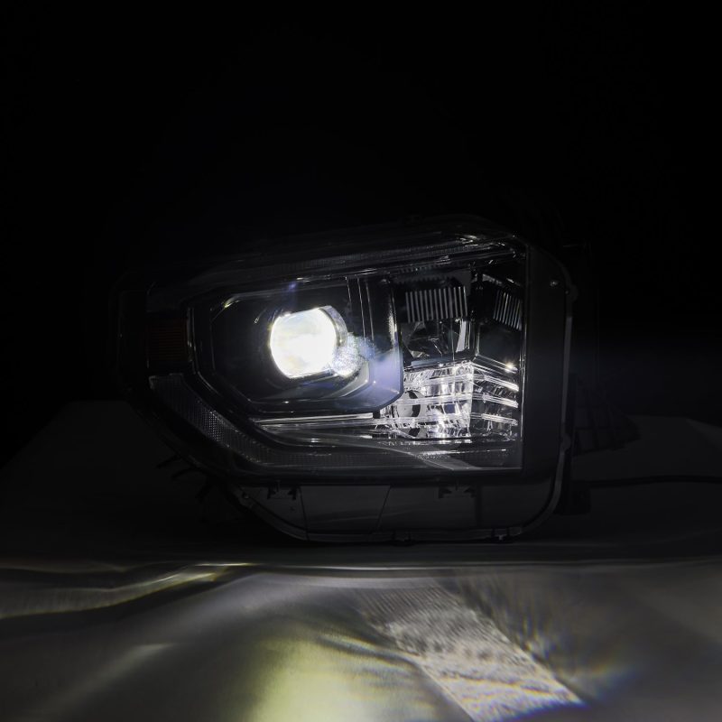 AlphaRex 14-21 Toyota Tundra MK II LUXX-Series LED Projector Headlights Alpha-Black