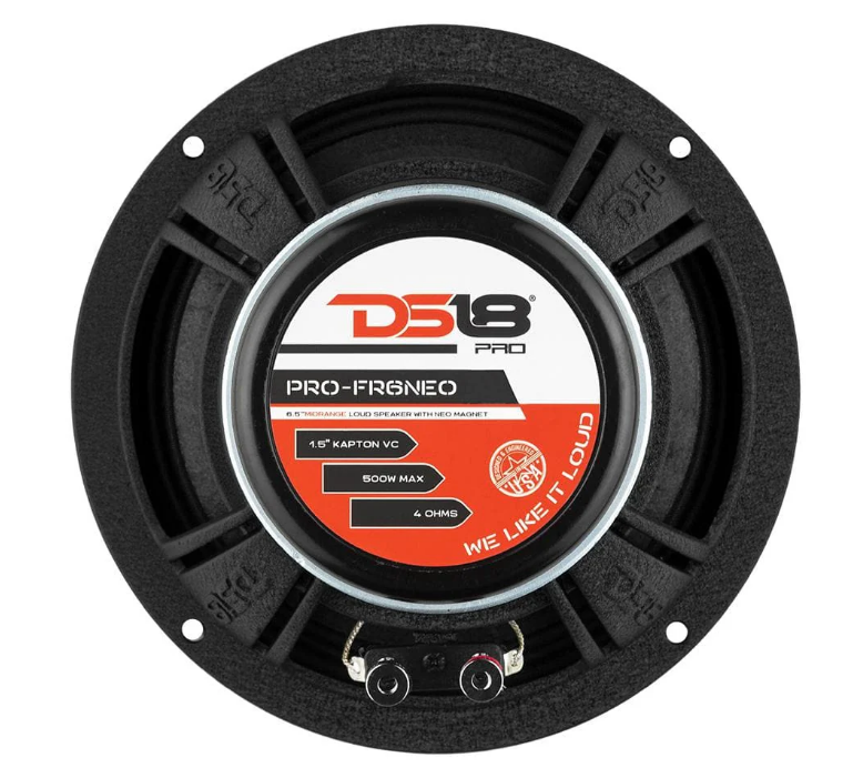 DS18 Bundle with Roof Rack Panel | Elite Audio 38" Speaker Panel for Chevy (Fits 4x 6.5" & 2x 3.8") + (2 Pairs) DS18 PRO-FR6N
