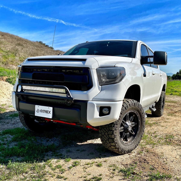 AlphaRex 14-21 Toyota Tundra MK II LUXX-Series LED Projector Headlights Alpha-Black