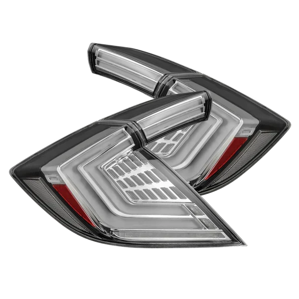 AlphaRex 16-21 Honda Civic Hatchback NOVA-Series Prismatic LED Tail Lights Clear