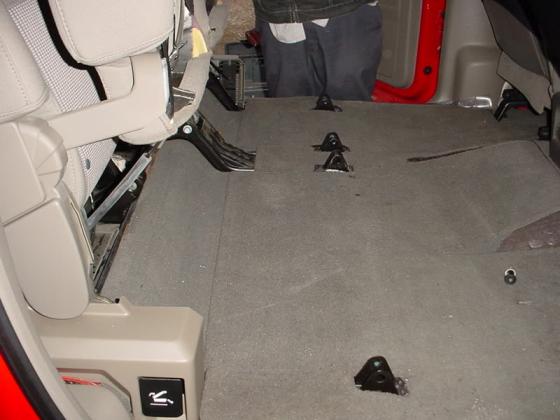 2006-2008 Dodge Mega Cab Down Fire Carpeted Sub Box 2 x 12"