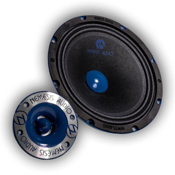 Nemesis Audio NA-8MRPK 8" Midrange Speakers & Pro Tweeters Combo
