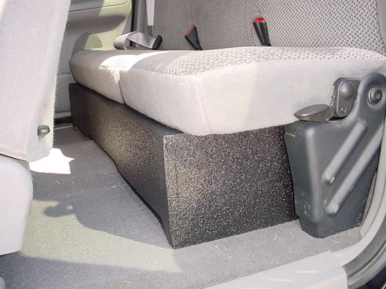 2000-2003 Ford F-150 Extended Cab 2-10" Down Fire Sub Box Poly
