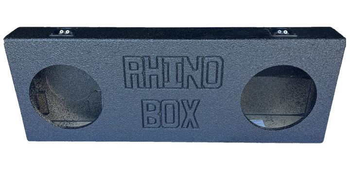 TOYOTA TUNDRA 2022 - 2025 UNDER THE SEAT UP FIRE 2X8" Rhino Lined Bedliner Sub-Woofer Box. Toyota Tundra Crew-Max (non-hybrid)