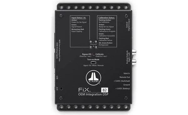 JL Audio FiX™ 86 Digital Signal Processor DSP for adding amps and speakers to a factory system — 6 outputs
