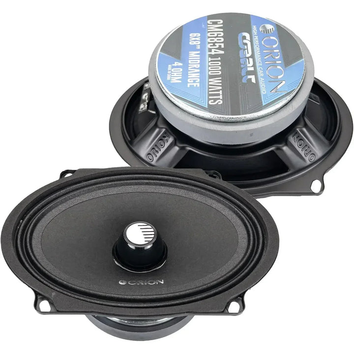 Orion CM6854 - 5x7/6x8 Inch 4 Ohm Midrange Speaker 250 Watts RMS (Pair)
