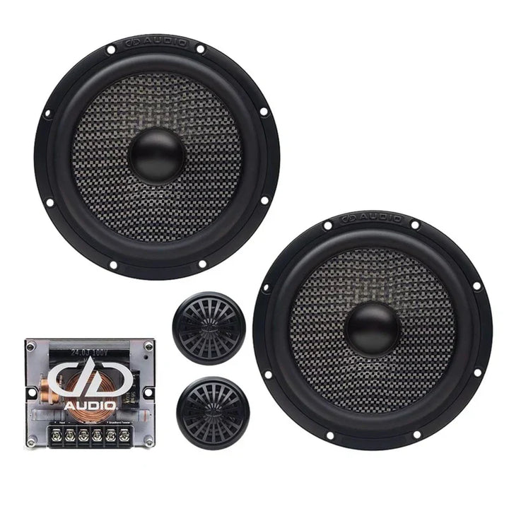 6.5" 65W RMS 2-Way Neodymium Component Speaker Set DD Audio C Series w Crossover