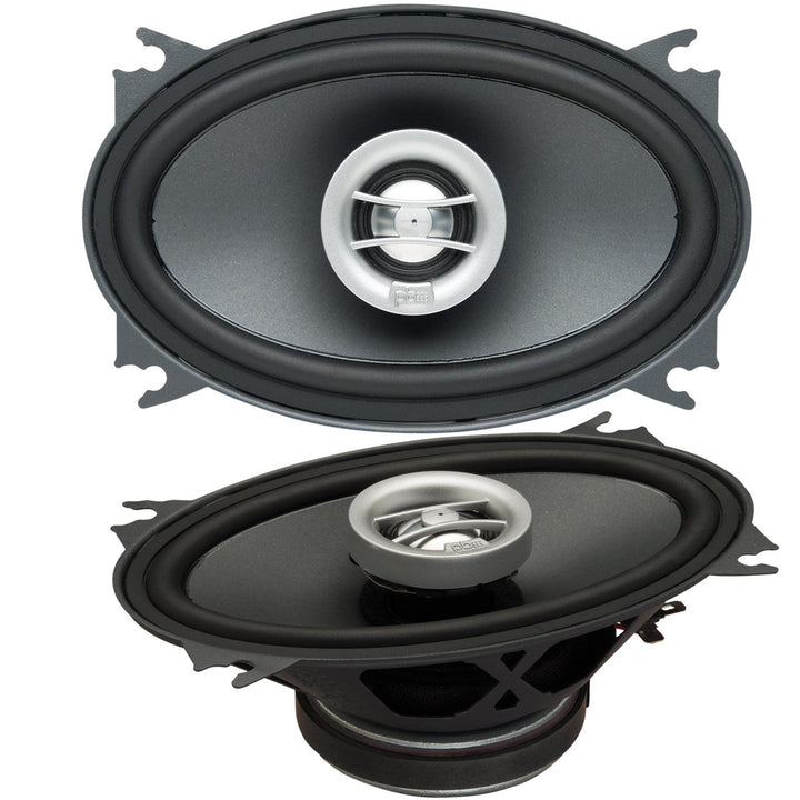 PowerBass OE-462 - 4x6" Coaxial Speakers 2-Ohm - Pair