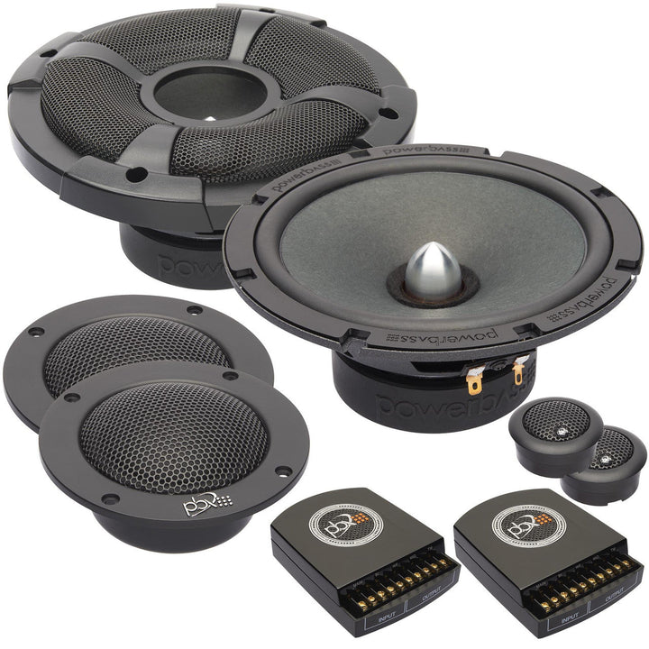 PowerBass 2XL-63.3C - 6.5" 3-Way Component Speakers - Pair