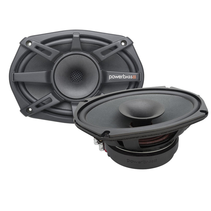 PowerBass PBX-PRO69CD - 6x9" Pro Mid Range with Compression Horn Tweeters, Pair - 150Wrms / 300Wmax - 4 ohm