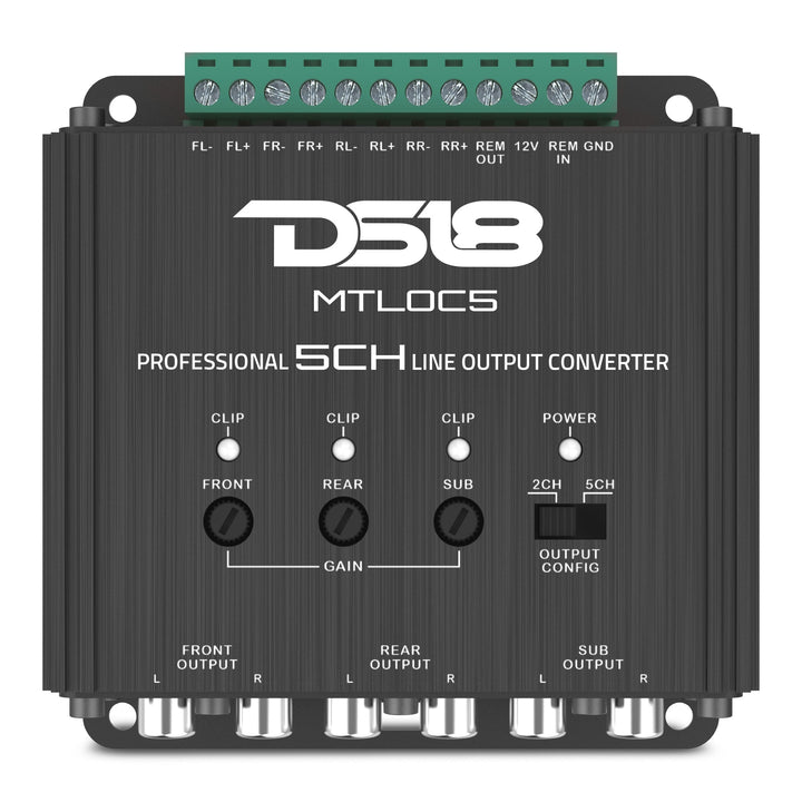 5-Channel High-to-Low Level Line Output Converter with Remote Turn-On