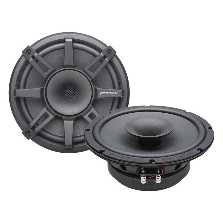 PowerBass PBX-PRO8CD - 8" Pro Mid Range with Compression Horn Tweeters, Pair - 150Wrms / 300Wmax - 4 ohm