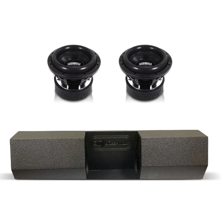 (2) Sundown Audio SA8 v3 & Universal Single Cab Dual 8" Subwoofer Box Combo