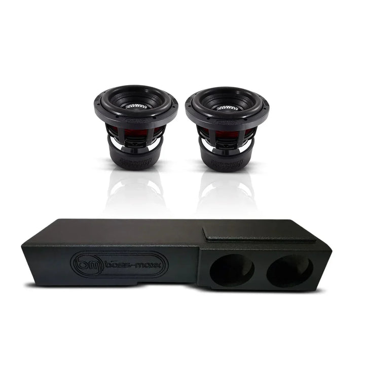 (2) Sundown Audio X8 v4 & Chevy Crew Cab 07-18 Dual 8" Subwoofer Box Combo