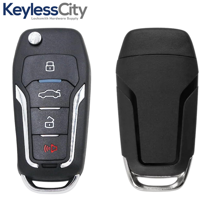 2000-2019 Mercury Lincoln Ford / 4-Button Flip Key / PN: 5912512 / CWTWB1U331 (AFTERMARKET)