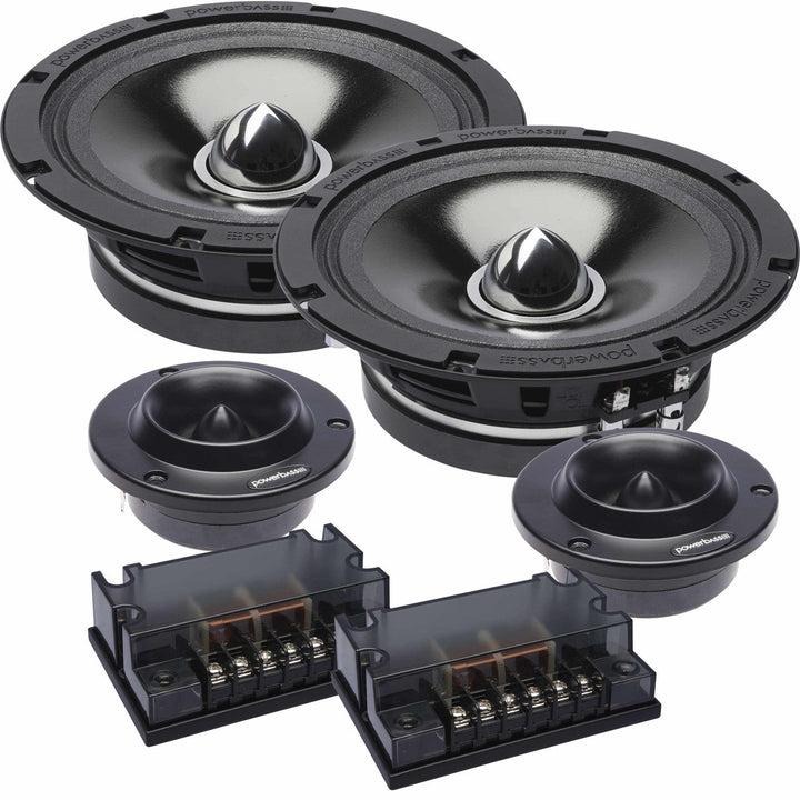 PowerBass 4XL-65C - 6.5" Shallow Mount Midrange Component Set