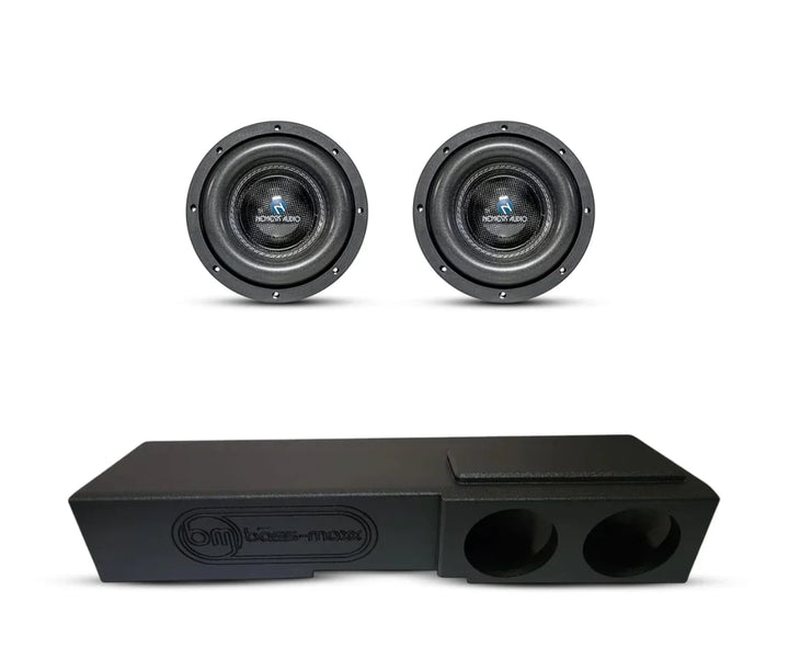 (2) Nemesis Audio NA8H v.3 8" 900W RMS & Chevy Crew Cab 07-18 Dual 8" Subwoofer Box Combo