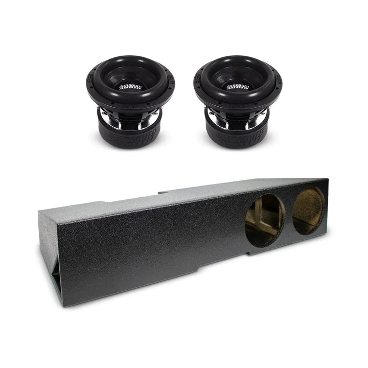 (2) Sundown Audio SA8 v3 & Chevy Crew Cab 19-25 Dual 8" Subwoofer Box Combo