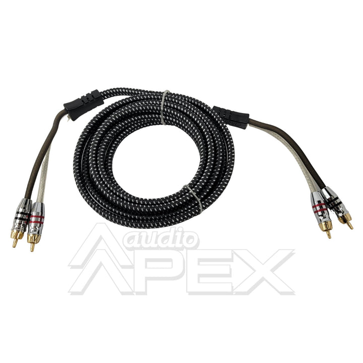 Sundown Audio 12 ft. 2 Channel High Quality RCA Interconnect Cables (SAZ Series)