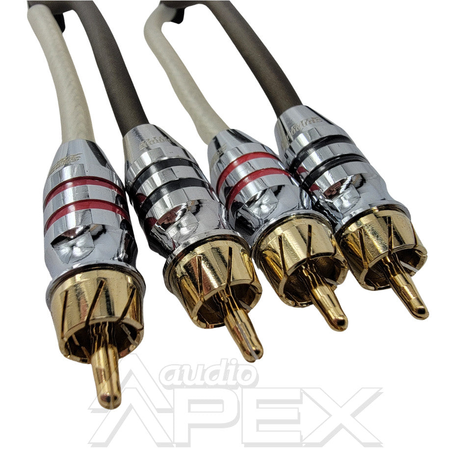 Sundown Audio 6 ft. 2 Channel High Quality RCA Interconnect Cables (SAZ Series)