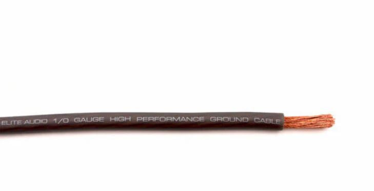 Elite Audio 0 Gauge Ground Wire – 50ft CCA Power Cable