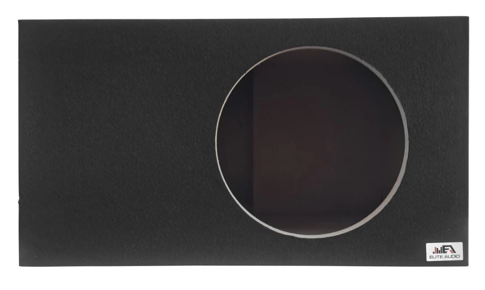 Elite Audio EBOX-SVS15SPL Single 15” Subwoofer Enclosure - Polyurethane Bed Liner Finish, Rear Side Port for SPL Bass, 1” MDF