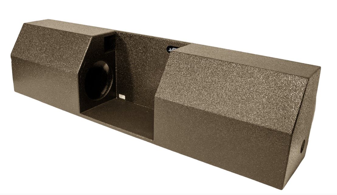 Elite Audio Enclosures | GM Single Cab Dual 8" Ported - USA Made Subwoofer Box with Bed Liner Spray Finish