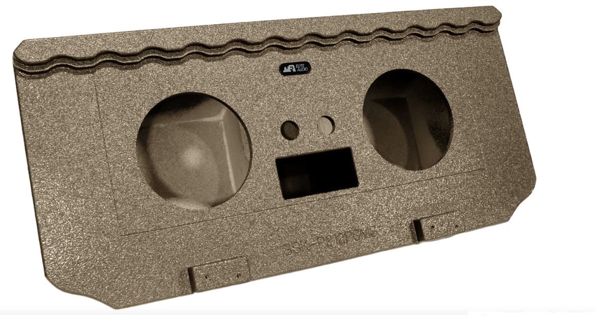 Elite Audio Enclosures | GM Chevy Avalanche 2002-2013 Dual 12" Ported - USA Made Subwoofer Box with Bed Liner Spray Finish