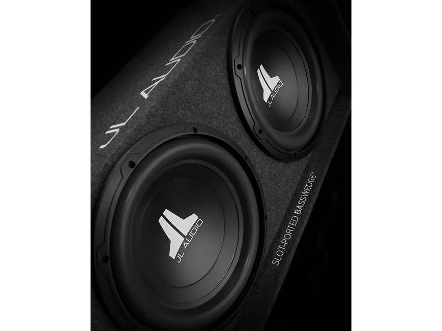 JL Audio CP212-W0v3 BassWedge™ slot-ported enclosure with two 12" W0v3 subwoofers