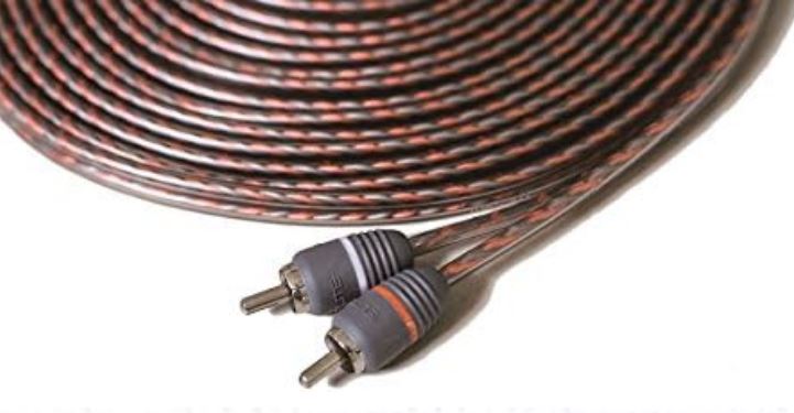 Elite Audio EA-RCA20 Standard 2-Ch RCA Cable - 20ft. Male to Male Twisted Wire Pair with Noise Reduction