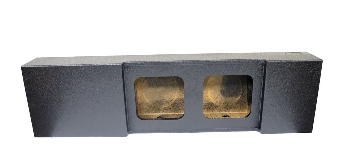 Elite Audio Enclosures | Ford F-250 / F-350 / F-450 Super Duty 2017+ Dual 10" Deluxe Ported - USA Made Subwoofer Box with Bed Liner Spray Finish