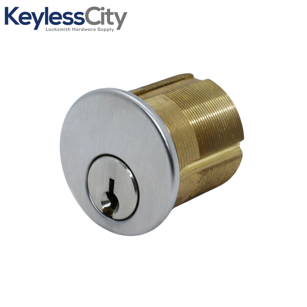 Schlage Premium Mortise Cylinder - 1-1/2" - 26D - Satin Chrome